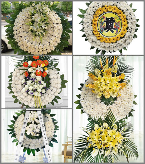 福建漳州龙海市紫泥镇锦田村花圈速递